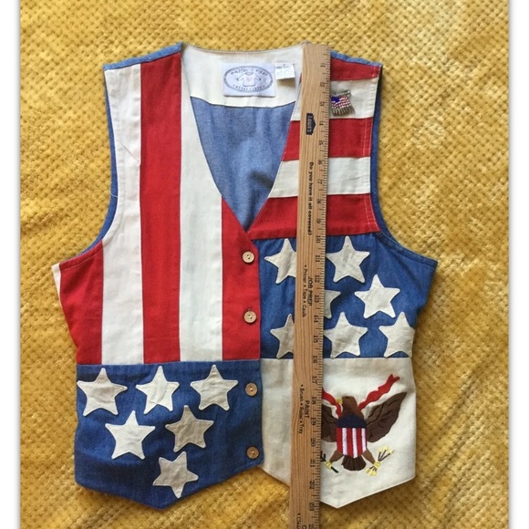 EAGLE'S EYE Medium Collectibles Vest & Skirt Cotton American Flag - Picture 5 of 14